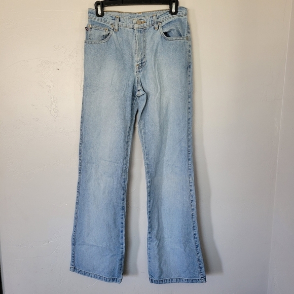 Polo Jeans Company Ralph Lauren Vintage Denim Light Wash Flare Women's 6 33" 90s - Picture 1 of 8
